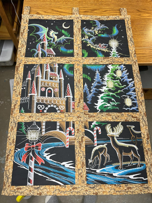 Dragon Christmas Pane